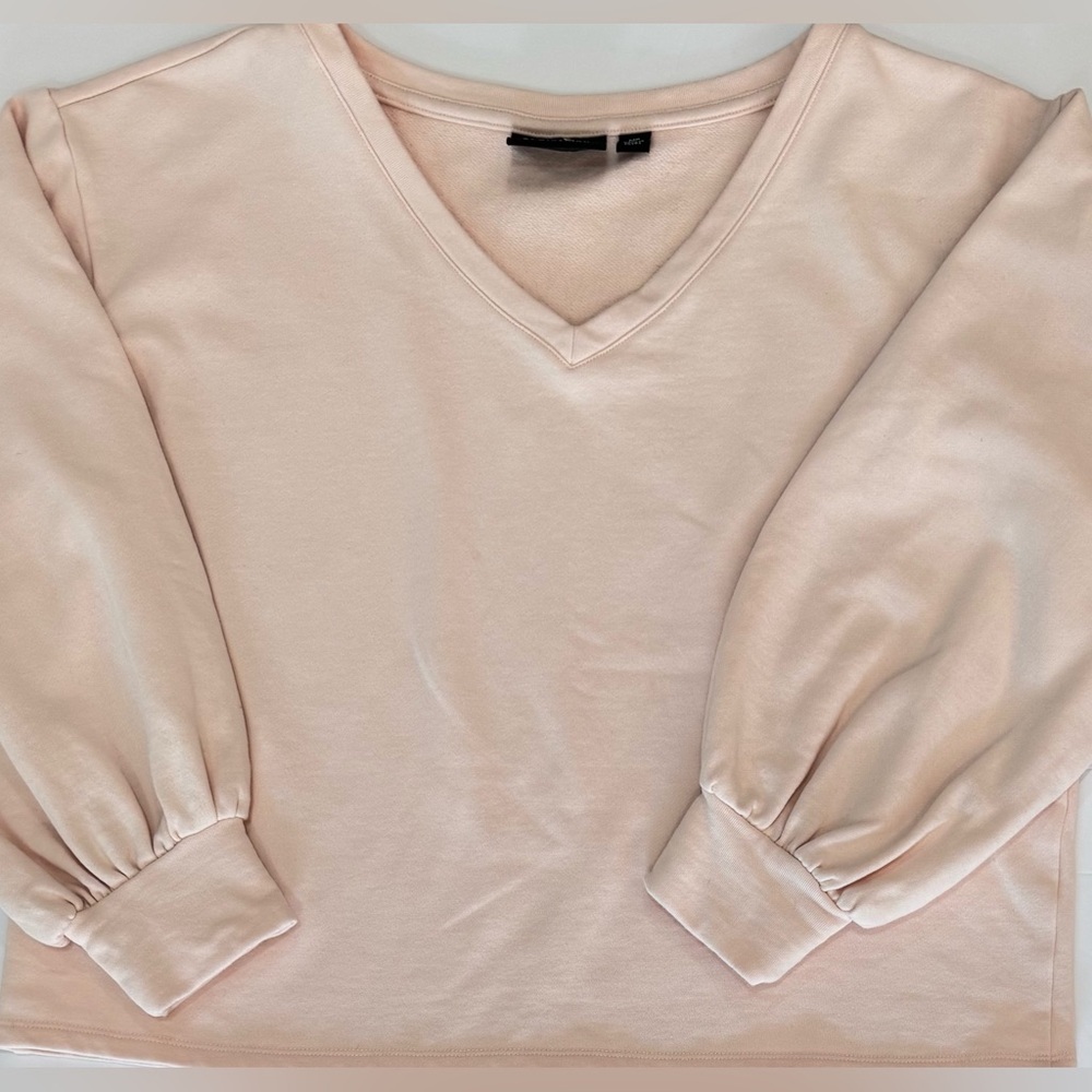 Soft Pink Lounge Set Soft Knit Top Jogger Pants Matching Set Size M Giuliana - Picture 3 of 9